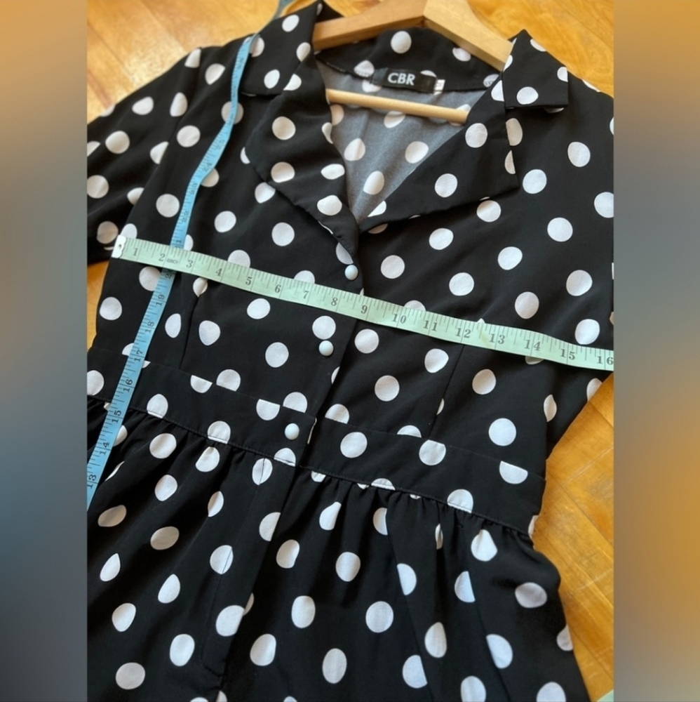 CBR Black & White Polka Dot Romper L - Picture 9 of 9
